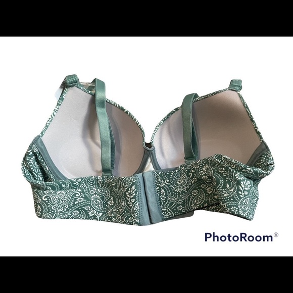 leonisa green and white padded bra 34B - Picture 5 of 9
